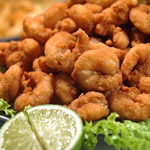 Porção de Camarão À Milanesa