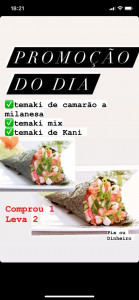 Temaki em Dobro