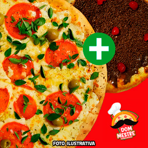 Combo 2 - Pizza Gigante Salgada + Broto Doce + Refri 2L