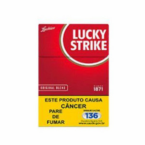 Cigarro Lucky Strike vermelho