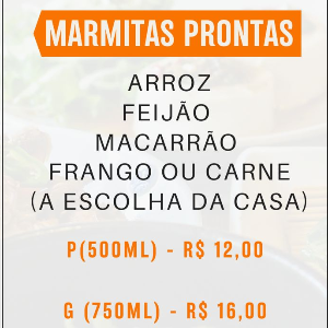 Marmita Pronta P - 500ml