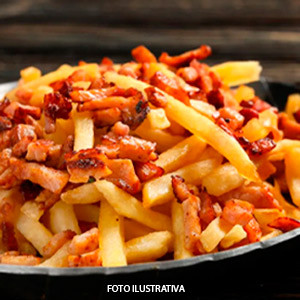 Batata Frita com Bacon