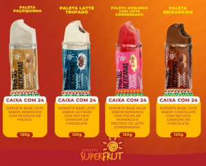 PALETAS MEXICANAS COM RECHEIO 120G