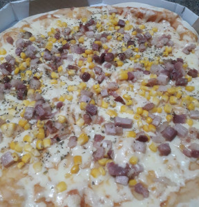 Pizza Milho com bacon