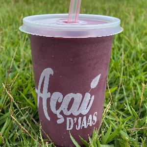 ( PULSE ) AÇAI BATIDO COM BANANA, LEITE INTEGRAL E PAÇOCA (400ML)