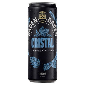 CERVEJA BADEN BADEN PURO MALTE CRISTAL LATA SLEEK 350ML