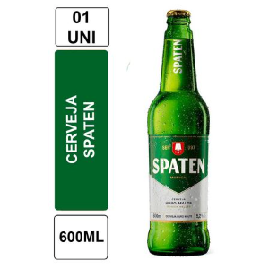 CERVEJA RETORNÁVEL SPATEN MUNICH HELLES PURO MALTE GARRAFA 600ML