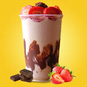 CREME/SORVETE MORANGO COM NINHO 300ML