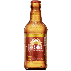 CERVEJA RETORNÁVEL BRAHMA CHOP PILSEN GARRAFA 300ML