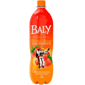ENERGÉTICO BALY MORANGO + PESSEGO GALAXIAS 2 LTS