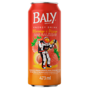 ENERGÉTICO BALY MORANGO + PESSEGO GALAXIAS 473ML