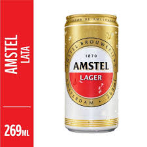 CERVEJA AMSTEL LAGER PURO MALTE LATA SLEEK 269ML