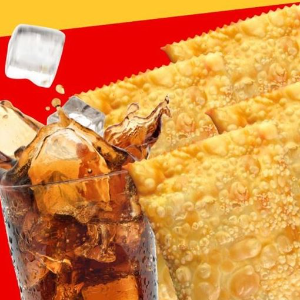 4 pastéis médio + 1 guaraná 600ml