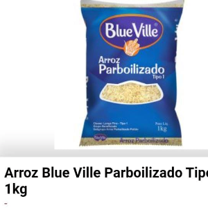 Arroz parboilizado 1kg blue ville