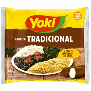 Farofa pronta Trad 400g yoki temperada