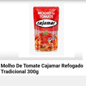 Molho de tomate cajamar 300g