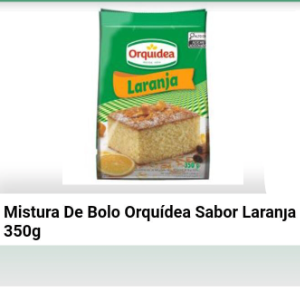 Mistura de bolo orquídea Laranja
