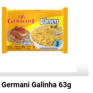 Macarrão estantaneo Germani