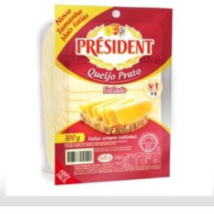 Queijo Presidente Prato Fatiado 300g