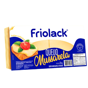 Queijo Mussarela fatiado Friolack 1kg