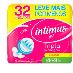 Absorvente com abas Intimus gel 32uni
