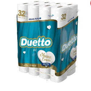 Papel higiênico Duetto 32 rolos