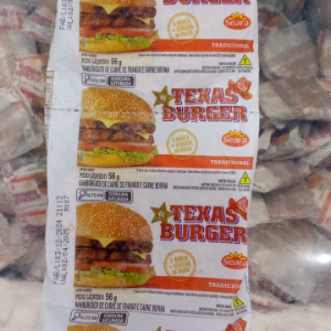 Hambúrguer carne de frango e bovina
