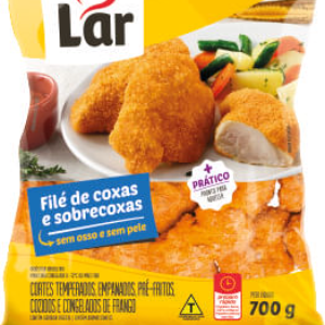 Filé de coxas e sobrecoxa empanado CONG Lar 700g