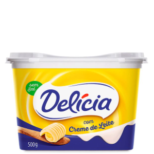 Margarina Delícia 500g com creme de leite