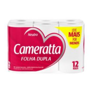 Papel higiênico Camerratta 30m 12 rolos