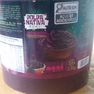 Açaí polpa nativa 3, 6L Trad 0, 278kg