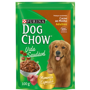 Ração Dog Chow carne molho100g