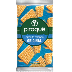 Biscoito Piraquê 23g com 6 uni salgado Original
