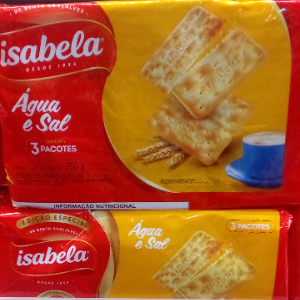 Biscoito Isabela 350g água e sal