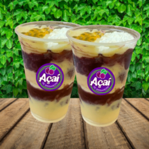 2 Açaís com Mousse de Maracujá 500ml