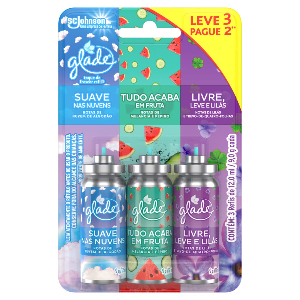 Glade Refil Toque de Frescor Suave, Fruta e Lilás