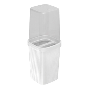 Porta Escova Frisos Branco