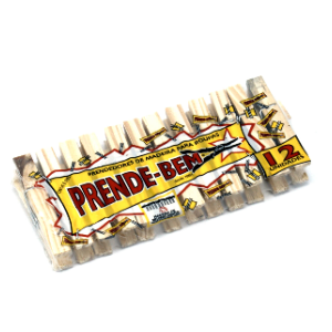 Prendedor de Roupa Madeira 12un