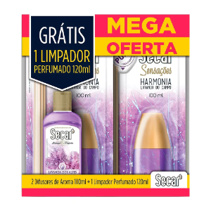 Combo Secar 2 Difusor Gratis Limpador Concentrado Lavanda