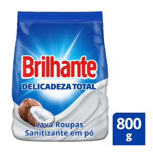 Sabao po Brilhante Delicadeza Total 800g