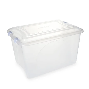 Organizador transparente de 50L Plasvale