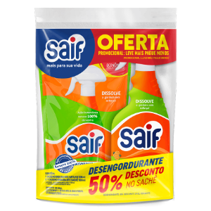 Kit Desengordurante Saif com Gatilho e Refil