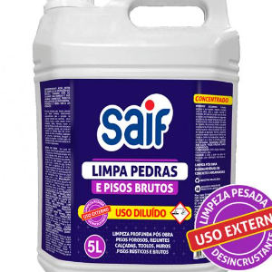 Limpa Pedras e Pisos Brutos 5L Saif