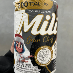 Papel Toalha Mili 200 Folhas