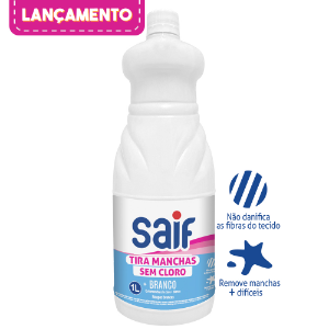 Tira Manchas sem Cloro + Branco 1L Saif