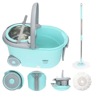 BALDE MOP RODINHAS C/ 2 REFIL VERDE