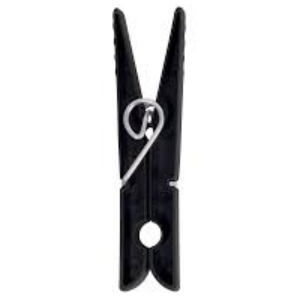 PRENDEDOR ROUPA MOR PRETO C/ 12UN