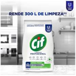 LIMPADOR CIF EM PO LIMPEZA PESADA 2, 40KG  PROFISSIONAL
