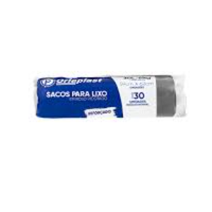 SACO DE LIXO PRETO 30L (59X62cm) c/ 30un RF ORLEPLAST