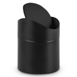 LIXEIRA DE BANCADA MATTE PRETO POWERMAID